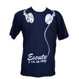 Camiseta Fone (Azul) Tamanhos P, M e G