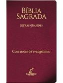 Bíblia Sagrada - Letras Grandes - Luxo - Bordô